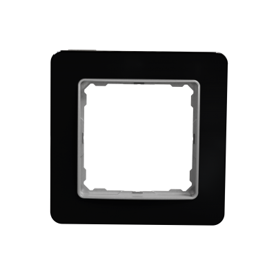 Sedna Design & Elements Ramka pojedyncza szkło czarne efekt szkła SDD361801 SCHNEIDER (SDD361801)